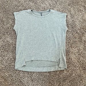 Grey High-Low Muscle Tee